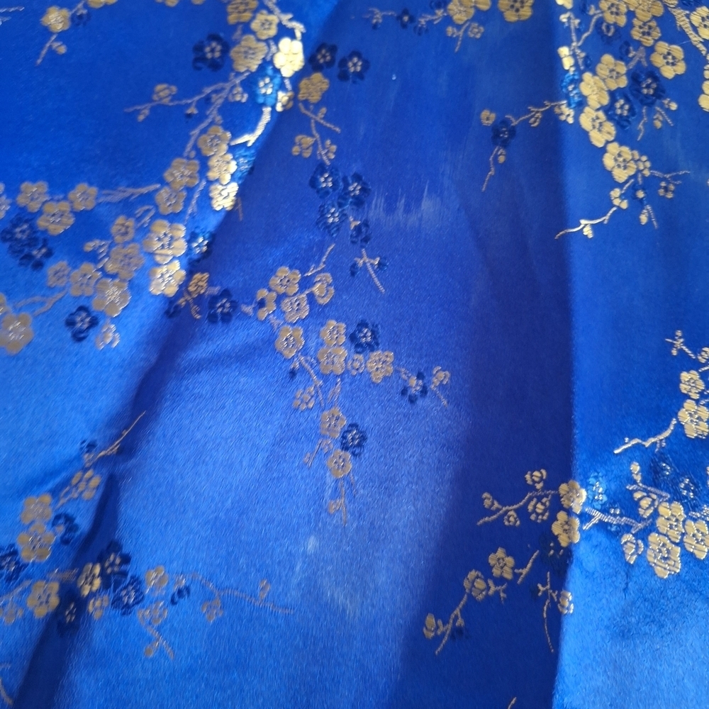 Blue Floral Kimono Robe - Picture 10 of 16